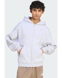 adidas - Kit Small Logo Full-Zip Hoodie - Lyst