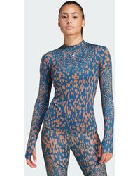 adidas - By Stella McCartney TruePurpose Training Long-Sleeve Top Printed Long-Sleeve Top - Lyst