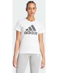 adidas - T-shirt LOUNGEWEAR Essentials Logo - Lyst