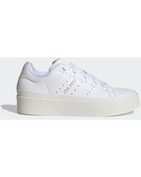 adidas Leather Stan Smith Shoes With Swarovski® Crystals in White - Lyst