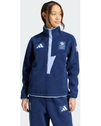 adidas - Team Gb Pile Fleece Pullover - Lyst