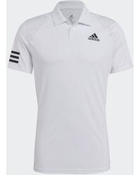 adidas - Club Tennis 3-stripes Polo Shirt - Lyst