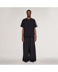 adidas - Y-3 Raw Edge 3 Stripes Wide Tracksuit Bottoms - Lyst