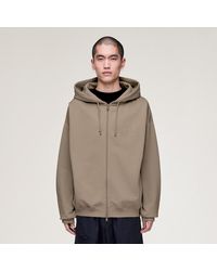 adidas - Y-3 Brushed Terry Zip Hoodie - Lyst