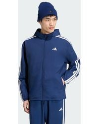 adidas - Essentials 3-Stripes Woven Windbreaker - Lyst