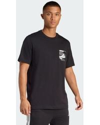 adidas - Camo Woven Pocket Graphic T-Shirt - Lyst