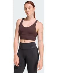 adidas - 3 Stripes Studio All Me Light Support Bra - Lyst