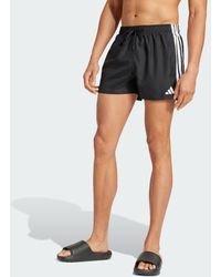 adidas - Pantaloncini Da Bagno A 3 Strisce Da 3 Pollici - Lyst