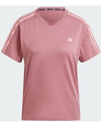 adidas - Own The Run 3-Stripes Tee - Lyst