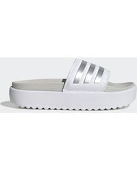 adidas - Adilette Platform Slides - Lyst