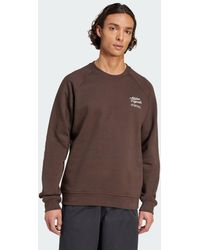 adidas - Diner Text Graphic Fleece Sweatshirt - Lyst
