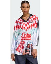 adidas Originals - Adidas X Coca Cola Mash Up Smocked Jersey - Lyst