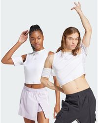 adidas - Express All-Gender Cropped T-Shirt - Lyst