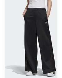 adidas Wide-Leg Lace Hose - Schwarz