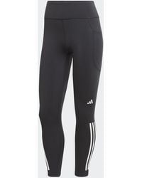 adidas - Dailyrun 3-stripes 7/8 Leggings - Lyst