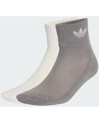 adidas - Mid Ankle Sock 2 Pair Pack - Lyst