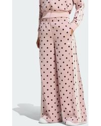 adidas - Satin Polka Dots Wide Leg Pant - Lyst