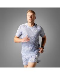 adidas - Own The Run Climacool 3-Streifen T-Shirt - Lyst