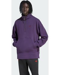 adidas - 90S Alternative Sport Half Zip Graphic Fleece Sweat - Lyst