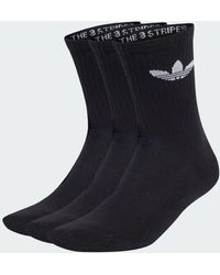 adidas - Trefoil Cushion Crew Socks 3 Pairs - Lyst