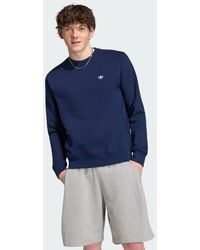 adidas - Trefoil Essentials Crew Sweatshirt - Lyst