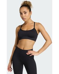 adidas - Workout Essentials Light-Support Knit Bra - Lyst