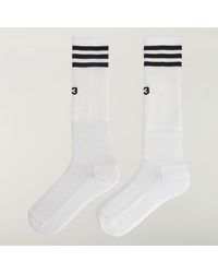 adidas - Y-3 Stripes High Socks - Lyst