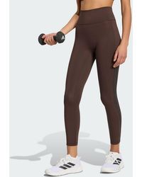 adidas - Optime Workout 3-Stripes 7/8 Leggings - Lyst