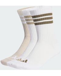adidas - 3-Stripes Cushioned Crew Socks 3 Pair Pack - Lyst