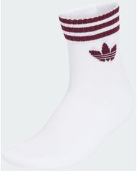 adidas - 3-Stripes Ankle Socks 3 Pairs - Lyst