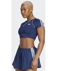 adidas - Originals Sport Superstar Bra Tee - Lyst