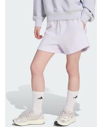 adidas - Soft Lux Loose Shorts - Lyst