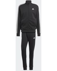 adidas - Basic 3-Streifen French Terry Trainingsanzug - Lyst
