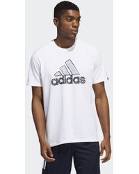 adidas - Sketch Badge of Sport Graphic Tee - Lyst