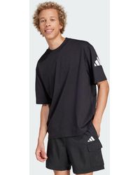 adidas - Essentials Loose Fit 3 Bar Logo Tee - Lyst