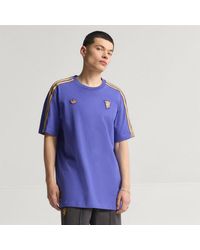 adidas - T-Shirt Con Le Icone Della Terrazza Del Manchester United - Lyst