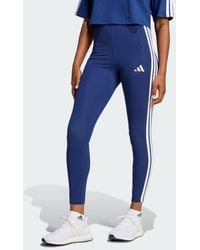 adidas - Essentials 3-Stripes Cotton Leggings - Lyst