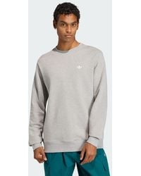 adidas - Trefoil Essentials Crew French Terry Sweatshirt - Lyst