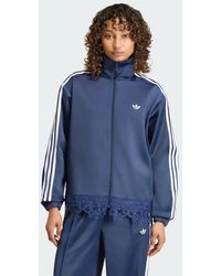 adidas - Originals Satin Lace Firebird Track Top Loose - Lyst