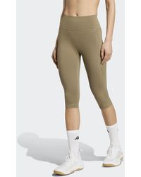adidas - Optime Workout Contour Capri Leggings - Lyst