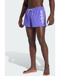adidas - Logo Stretchy Knit Swim Shorts 3 Inch - Lyst