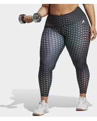 adidas - Train Essentials Brand Love High-waisted Full-length Leggings (plus Size) - Lyst