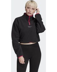adidas Polar Fleece Crop-top - Zwart