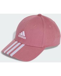 adidas - 3-Stripes Cotton Twill Baseball Cap - Lyst