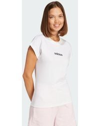 adidas - Essentials Linear Cotton T-Shirt - Lyst