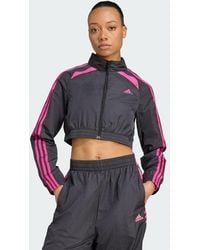 adidas Originals - Teamgeist Adicolor Cropped Track Top - Lyst