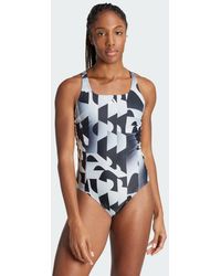 adidas - 3-stripes Graphic Swimsuit - Lyst