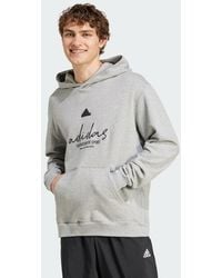 adidas - Brand Love French Terry Hoodie - Lyst