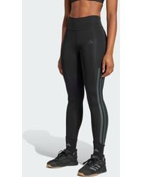 adidas - Leggings Optimã 3-Stripes Lunghi - Lyst