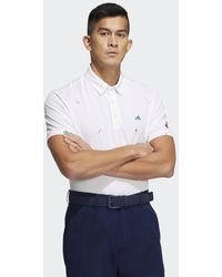 adidas - Play Green Monogram Polo Shirt - Lyst